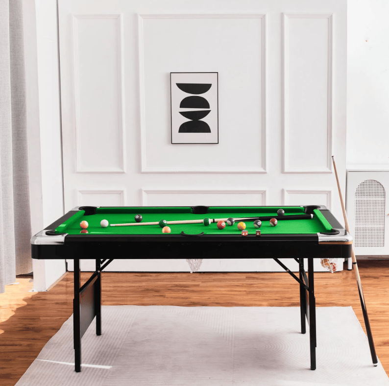 Smilegive - 5.5FT Billiard Table, 1.67M Pool Table,billiards,5.5FT Game Table,Children's Game Table,table Games,family Movement, Children's Billiard Table, Children's Pool Table, Small Pool Table