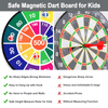 syenll - Kids Dart Board Game Set, 28.7 inch Dart Board with 16 Stick Balls and Hook, Indoor Outdoor Yard Party Sports Game Toys, Christmas Birthday Gift for Boys Girls Age 3 4 5 6 7 8 9 10 11 12