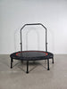 Yeah Depot - 48'' Foldable Mini Trampoline Max Load 300lbs, Fitness Rebounder with Adjustable Foam Handle, Exercise Trampoline for Adults Indoor/Garden Workout