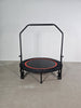 Yeah Depot - 48'' Foldable Mini Trampoline Max Load 300lbs, Fitness Rebounder with Adjustable Foam Handle, Exercise Trampoline for Adults Indoor/Garden Workout