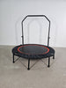 Yeah Depot - 48'' Foldable Mini Trampoline Max Load 300lbs, Fitness Rebounder with Adjustable Foam Handle, Exercise Trampoline for Adults Indoor/Garden Workout