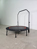 Yeah Depot - 48'' Foldable Mini Trampoline Max Load 300lbs, Fitness Rebounder with Adjustable Foam Handle, Exercise Trampoline for Adults Indoor/Garden Workout