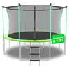 Yeah Depot - 10ft Green Outdoor Toddler Trampoline with Enclosure Safety Net Jumping Fun Trampoline, heavy-duty jump pads, spring-loaded for children and adults, Gifts for Boys/Girls