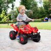 Yeah Depot - Qaba Kids ATV, 6V 4 Wheeler Kids Quad Car, Battery Powered Electric Ride on Toy with Music for Boys & Girls Ages 2-6 Years, Red