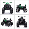 Yeah Depot - Aosom 12V Kids 4 Wheeler, Ride on ATV for Kids with Music, Realistic Headlights & Wide Wheels, Toddler Quad for Boys and Girls, Green