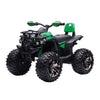 Yeah Depot - Aosom 12V Kids 4 Wheeler, Ride on ATV for Kids with Music, Realistic Headlights & Wide Wheels, Toddler Quad for Boys and Girls, Green