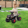 Yeah Depot - Qaba Kids ATV, 6V 4 Wheeler Kids Quad Car, Battery Powered Electric Ride on Toy with Music for Boys & Girls Ages 2-6 Years, Black