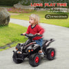 Yeah Depot - Qaba Kids ATV, 6V 4 Wheeler Kids Quad Car, Battery Powered Electric Ride on Toy with Music for Boys & Girls Ages 2-6 Years, Black