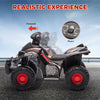 Yeah Depot - Qaba Kids ATV, 6V 4 Wheeler Kids Quad Car, Battery Powered Electric Ride on Toy with Music for Boys & Girls Ages 2-6 Years, Black