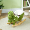 Yeah Depot - Qaba Baby Rocking Horse, Toddler Plush Dinosaur Animal Rocker with Seat Belt, 32 Songs, Hand Puppet, Kids Riding Horse Rocking Chair for 18-36 Months, Green
