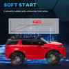 Yeah Depot - Qaba Land Rover Discovery Sport Licensed 12V Kids Ride on Car, Battery Powered Kids Electric Car with Remote Control, Soft Start, LED Lights, Music Horn, 3 Speeds, Red