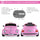 Yeah Depot - Aosom Licensed Volkswagen Beetle Electric Kids Ride-On Car 6V Battery Powered Toy with Remote Control Music Horn Lights MP3 for 3-6 Years Old Pink