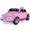 Yeah Depot - Aosom Licensed Volkswagen Beetle Electric Kids Ride-On Car 6V Battery Powered Toy with Remote Control Music Horn Lights MP3 for 3-6 Years Old Pink