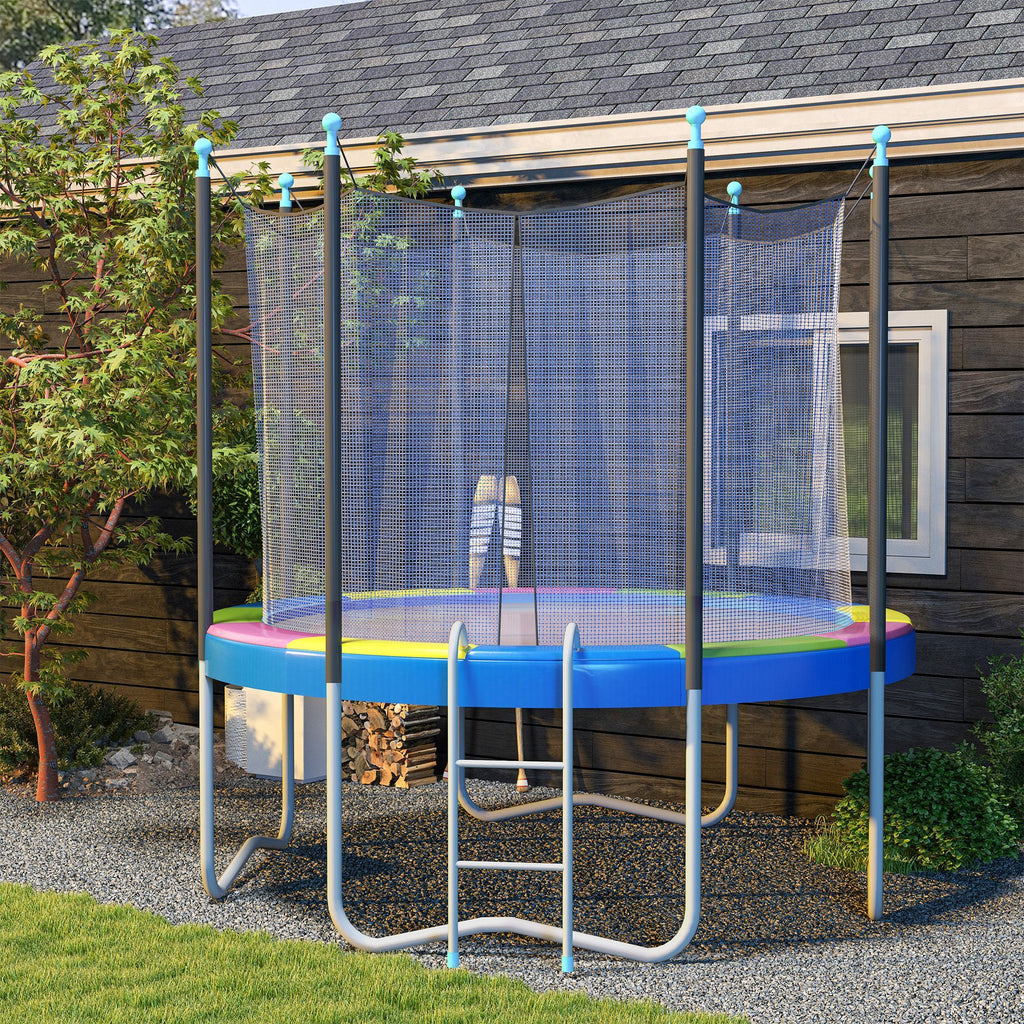 Yeah Depot - Soozier 14FT Trampoline Spring Cover, Safety Trampoline Pad Replacement, Waterproof and Tear-Resistant, All-Weather Trampoline Accessories, Multi-Color