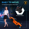 Yeah Depot - Qaba Lamborghini Revuelto Licensed 12V Kids Electric Car, Battery Powered Ride on Car with Hydraulic Doors, Remote Control, Transport Wheels, Spring Suspension, Music, Lights, 3 Speeds, Orange