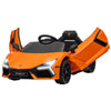 Yeah Depot - Qaba Lamborghini Revuelto Licensed 12V Kids Electric Car, Battery Powered Ride on Car with Hydraulic Doors, Remote Control, Transport Wheels, Spring Suspension, Music, Lights, 3 Speeds, Orange