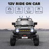 Yeah Depot - Qaba 12V Ride On Truck, Battery Powered Kids Electric Car UTV with 4 Suspension Wheels, Remote Control, 3 Speeds, LED Headlights, Horn, USB Music, Black