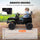 Yeah Depot - Qaba 12V Ride On Truck, Battery Powered Kids Electric Car UTV with 4 Suspension Wheels, Remote Control, 3 Speeds, LED Headlights, Horn, USB Music, Black