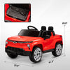 Yeah Depot - Qaba 12V Kids Electric Car, Chevrolet Silverado EV RST Licensed Ride on Car with Parent Remote Control, Spring Suspension, Soft Start, Training Wheels, LED Lights, Music, MP3, 3 Speed, Red