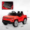 Yeah Depot - Qaba 12V Kids Electric Car, Chevrolet Silverado EV RST Licensed Ride on Car with Parent Remote Control, Spring Suspension, Soft Start, Training Wheels, LED Lights, Music, MP3, 3 Speed, Red
