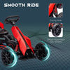 Yeah Depot - Aosom Kids Pedal Go Kart, Outdoor Ride on Toy with Adjustable Seat, Swing Axle, Handbrake, 4 Non-Slip EVA Wheels for Boys and Girls Aged 3-8 Years Old, Red