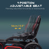 Yeah Depot - Aosom Kids Pedal Go Kart, Outdoor Ride on Toy with Adjustable Seat, Swing Axle, Handbrake, 4 Non-Slip EVA Wheels for Boys and Girls Aged 3-8 Years Old, Red