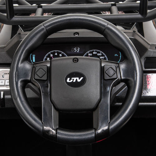 Yeah Depot - Aosom 12V Kids UTV, Battery Powered Electric Ride on Car with Music, Lights, MP3/USB, Suspension System & Remote Control, Toy Vehicle for Boys and Girls, Camo