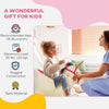 Yeah Depot - Qaba Kids Rocking Horse, Ride on Unicorn with Realistic Sounds, Safety Belt & Wooden Base, Plush Animal Rocker for Toddlers 18-36 Months, Cream White