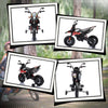 Yeah Depot - Qaba 12V Kids Motorcycle, Aprilia Licenced Electric Motorcycle for Kids with Training Wheels, Spring Suspension, LED Light, USB, Music, Battery Powered Electric Dirt Bike for Boys Girls, Red