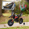 Yeah Depot - Qaba 12V Kids Motorcycle, Aprilia Licenced Electric Motorcycle for Kids with Training Wheels, Spring Suspension, LED Light, USB, Music, Battery Powered Electric Dirt Bike for Boys Girls, Red
