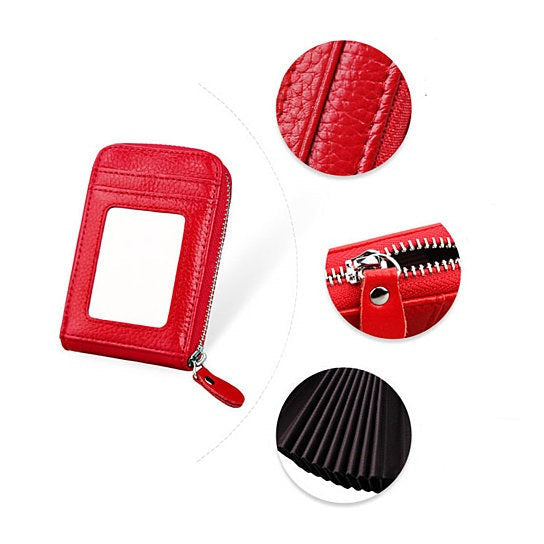 VistaShops - Zip Vault RFID Blocker Card Holder And Wallet HSM