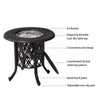 Yeah Depot - Hand Brushed Patina/Bronze Cast Aluminum, Food Grade 304 Stainless Steel Ice Bucket/Pail Table Set