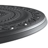 Yeah Depot - Ã˜39.37-inch Cast Aluminum Patio Dining Table With Black Frame and Umbrella Hole