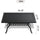 Yeah Depot - L59.05*W35.43-inch Cast Aluminum Patio Dining Table With Black Frame and Carved Texture on the Tabletop