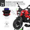 Yeah Depot - Electric Motorcycle for Kids, kids ride on motorcycle, 12V Electric Dirt Bike with Training Wheels, Hand Racing Foot Brake,PU seat, Ride on Motorcycle for 3~6 years Boys Girls gift