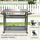 Yeah Depot - 3-Shelf Outdoor Grill Table, Grill Cart with Wheels, Outdoor Pizza Oven and Food Prep Table, Blackstone Table with Stainless Steel Tabletop, Grill Stand for Blackstone Griddle for Outside BBQ