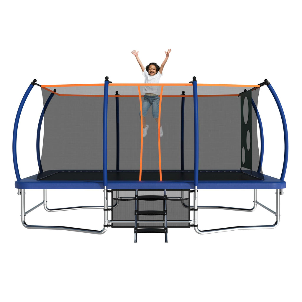Yeah Depot - 10X16FT Outdoor Square Trampolines for Kids Adults Long Rectangular Tumbling Trampoline