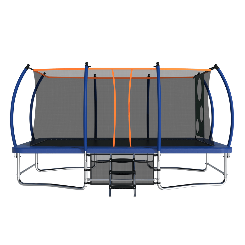 Yeah Depot - 10X16FT Outdoor Square Trampolines for Kids Adults Long Rectangular Tumbling Trampoline