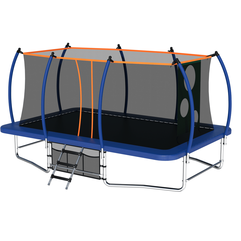 Yeah Depot - 10X16FT Outdoor Square Trampolines for Kids Adults Long Rectangular Tumbling Trampoline