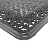 Yeah Depot - L59.05*W35.43-inch Cast Aluminum Patio Dining Table with Black Frame and Umbrella Hole