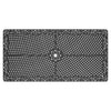 Yeah Depot - L82.68*W41.34-inch Cast Aluminum Patio Dining Table with Black Frame and Umbrella Hole