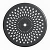 Yeah Depot - Ã˜30.71-inch Cast Aluminum Patio Dining Table With Black Frame and Umbrella Hole