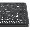 Yeah Depot - L58.27*W34.65-inch Cast Aluminum Patio Dining Table With Black Frame and Umbrella Hole