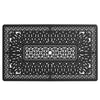Yeah Depot - L58.27*W34.65-inch Cast Aluminum Patio Dining Table With Black Frame and Umbrella Hole