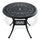 Yeah Depot - Ã˜35.43-inch Cast Aluminum Patio Dining Table With Black Frame and Umbrella Hole
