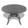 Yeah Depot - Ã˜47.24-inch Cast Aluminum Patio Dining Table With Black Frame and Umbrella Hole