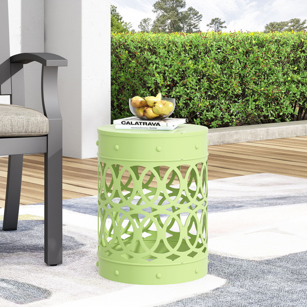 Yeah Depot - Outdoor Metal end Table -Large