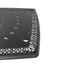 Yeah Depot - L63.78*W35.43/40.15-inch Cast Aluminum Patio Dining Table with Black Frame and Umbrella Hole