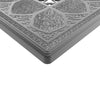 Yeah Depot - L68.90*W35.43-inch Cast Aluminum Patio Dining Table with Black Frame and Umbrella Hole