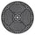 Yeah Depot - Ã˜48-inch Cast Aluminum Patio Dining Table with Black Frame and Umbrella Hole